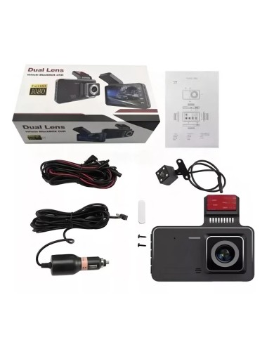 Cámara Para Carro Dual Grabación Hd 1080p Nocturna + Trasera