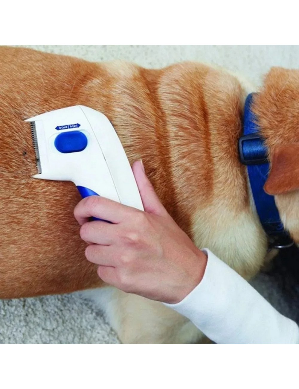 Peine Eléctrico Para Mascotas Mata Pulgas + Baterias