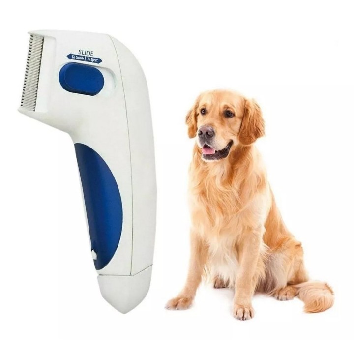 Peine Eléctrico Para Mascotas Mata Pulgas + Baterias