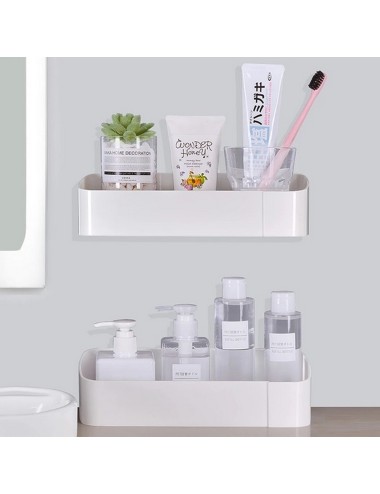 Soporte Rectangular Organizador Baño Pared Adhesivo