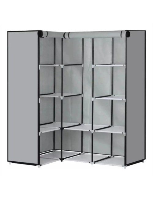 Closet Esquinero Organizador De Ropa 8 Estantes Armado Facil