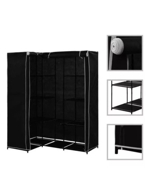 Closet Esquinero Organizador De Ropa 8 Estantes Armado Facil