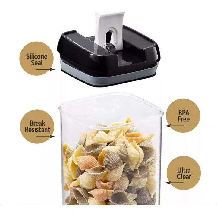 Kit De 7 Organizadores Herméticos De Cocina Para Alimentos