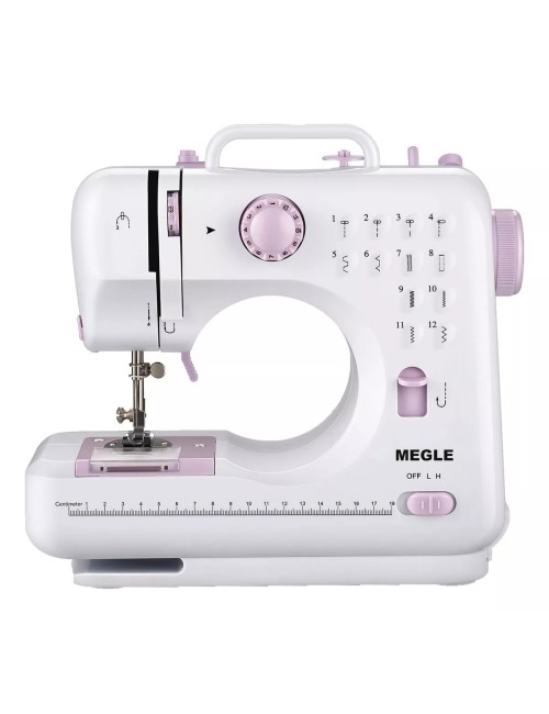 Maquina De Coser Mini Multifuncional Sm-505l Color Blanco