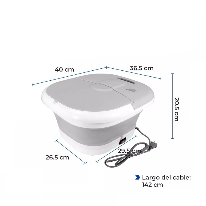 Masajeador Spa Para Pies Plegable Hidromasaje Compacto