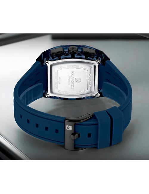Reloj Naviforce Deportivo Nf7105 Goma Hombre + Estuche