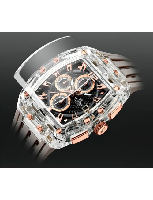 Reloj Naviforce Deportivo Nf7105 Goma Hombre + Estuche