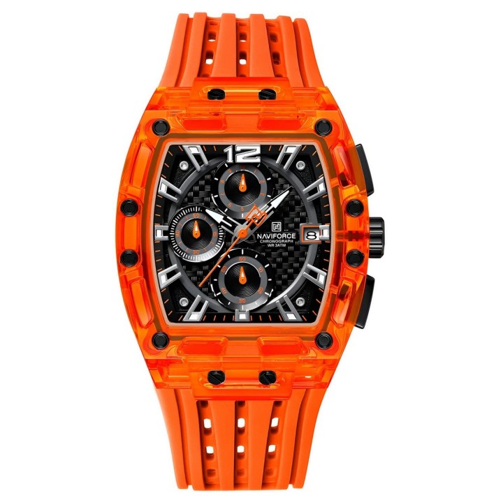 Reloj Naviforce Deportivo Nf7105 Goma Hombre + Estuche