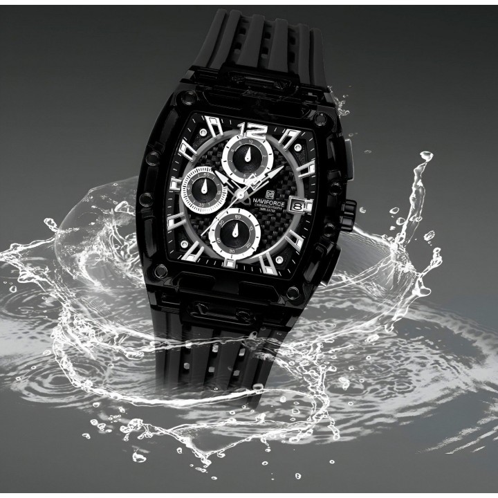 Reloj Naviforce Deportivo Nf7105 Goma Hombre + Estuche