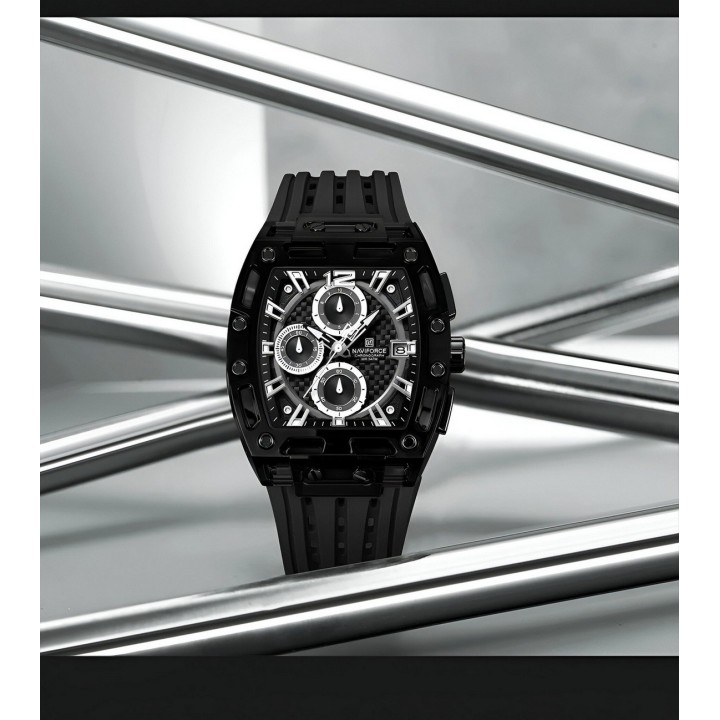 Reloj Naviforce Deportivo Nf7105 Goma Hombre + Estuche