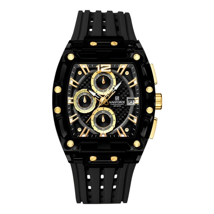 Reloj Naviforce Deportivo Nf7105 Goma Hombre + Estuche