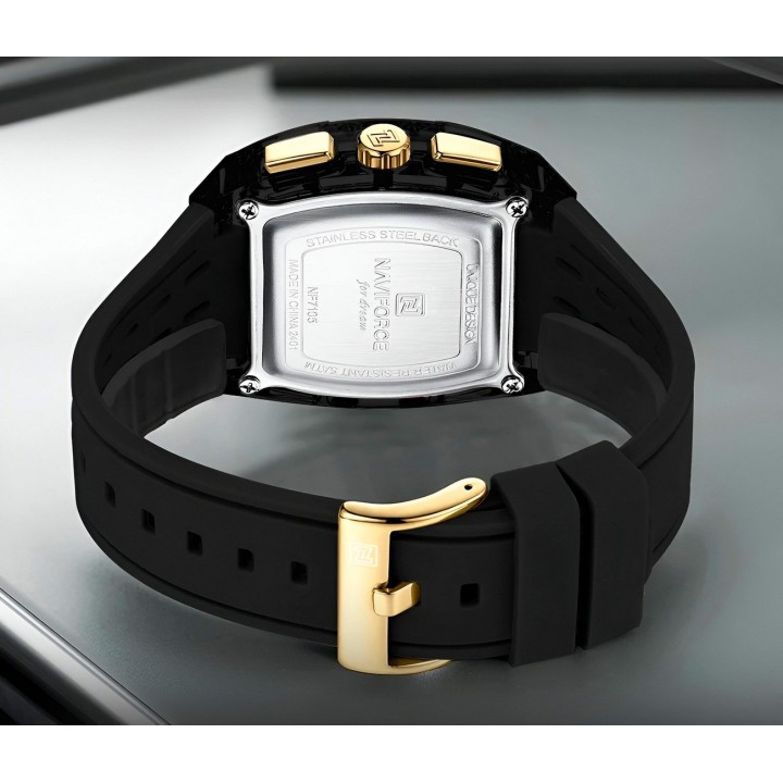 Reloj Naviforce Deportivo Nf7105 Goma Hombre + Estuche