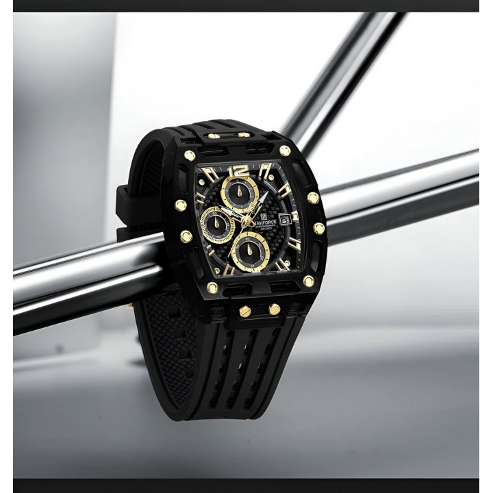 Reloj Naviforce Deportivo Nf7105 Goma Hombre + Estuche