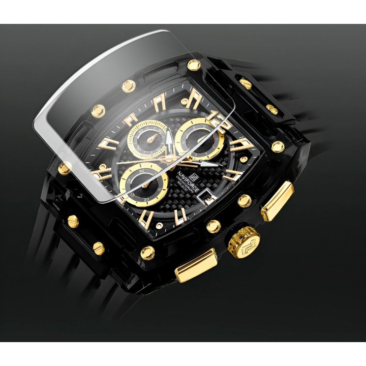 Reloj Naviforce Deportivo Nf7105 Goma Hombre + Estuche