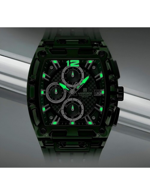Reloj Naviforce Deportivo Nf7105 Goma Hombre + Estuche