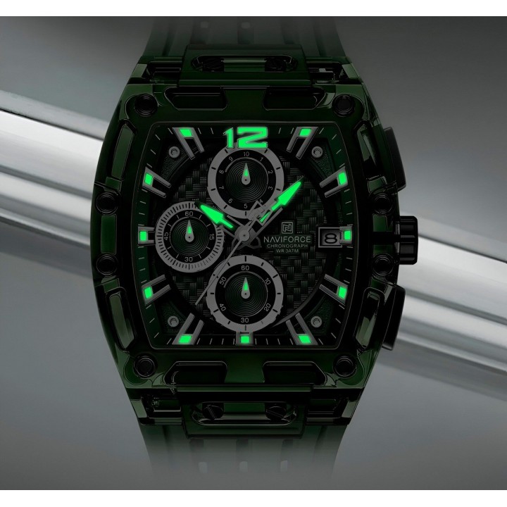 Reloj Naviforce Deportivo Nf7105 Goma Hombre + Estuche