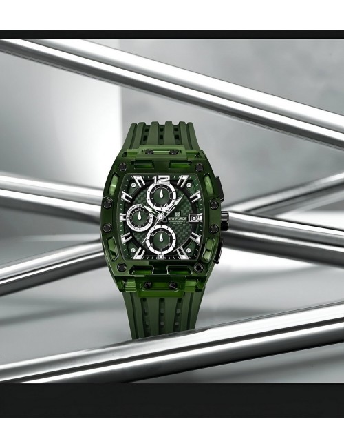 Reloj Naviforce Deportivo Nf7105 Goma Hombre + Estuche