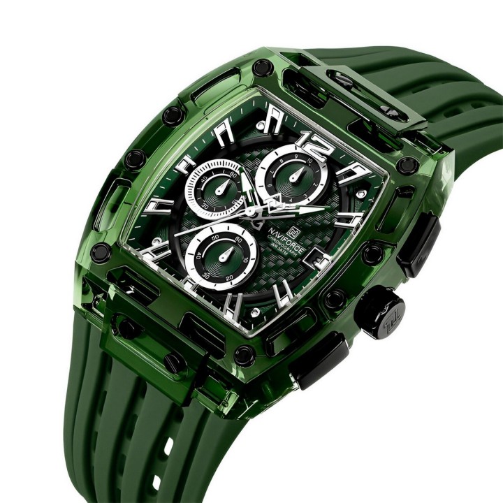 Reloj Naviforce Deportivo Nf7105 Goma Hombre + Estuche