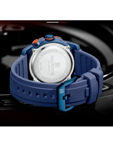Reloj Naviforce Deportivo Nf7112 Goma Hombre Led + Estuche