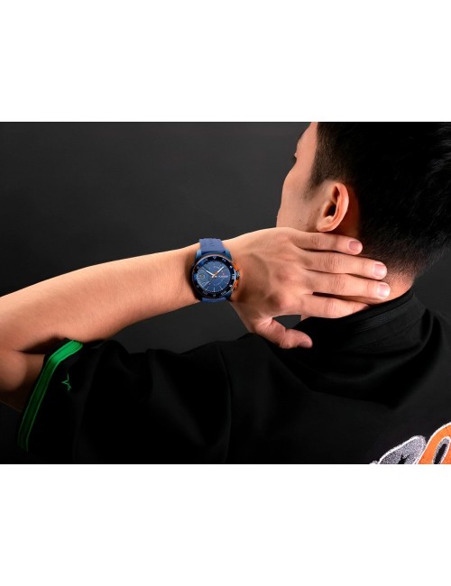 Reloj Naviforce Deportivo Nf7112 Goma Hombre Led + Estuche