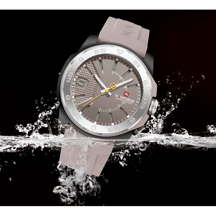 Reloj Naviforce Deportivo Nf7112 Goma Hombre Led + Estuche