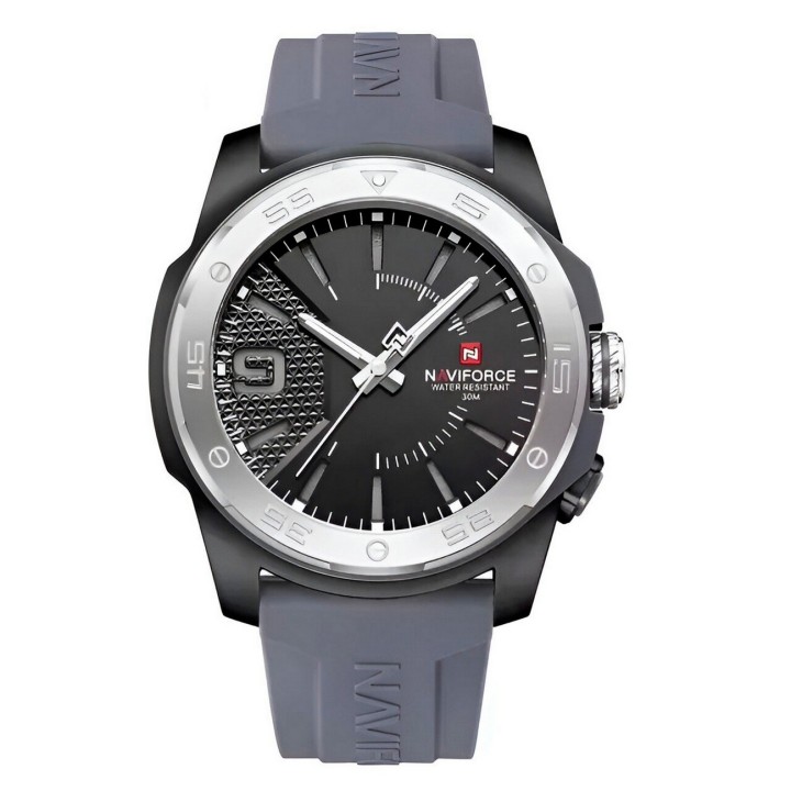 Reloj Naviforce Deportivo Nf7112 Goma Hombre Led + Estuche