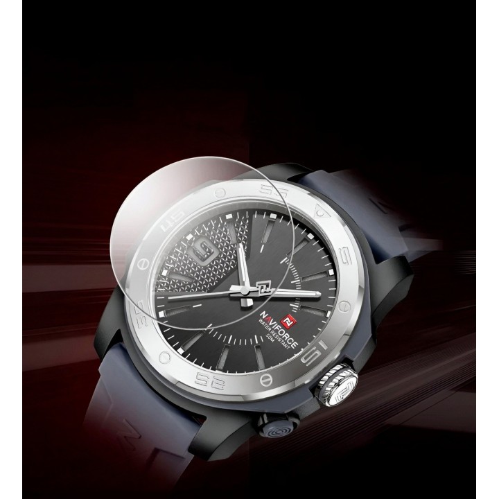 Reloj Naviforce Deportivo Nf7112 Goma Hombre Led + Estuche