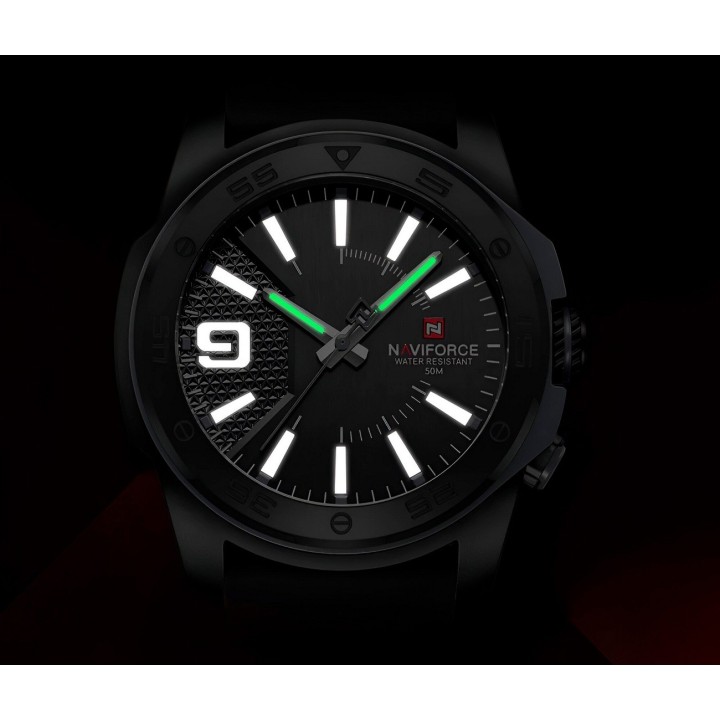 Reloj Naviforce Deportivo Nf7112 Goma Hombre Led + Estuche