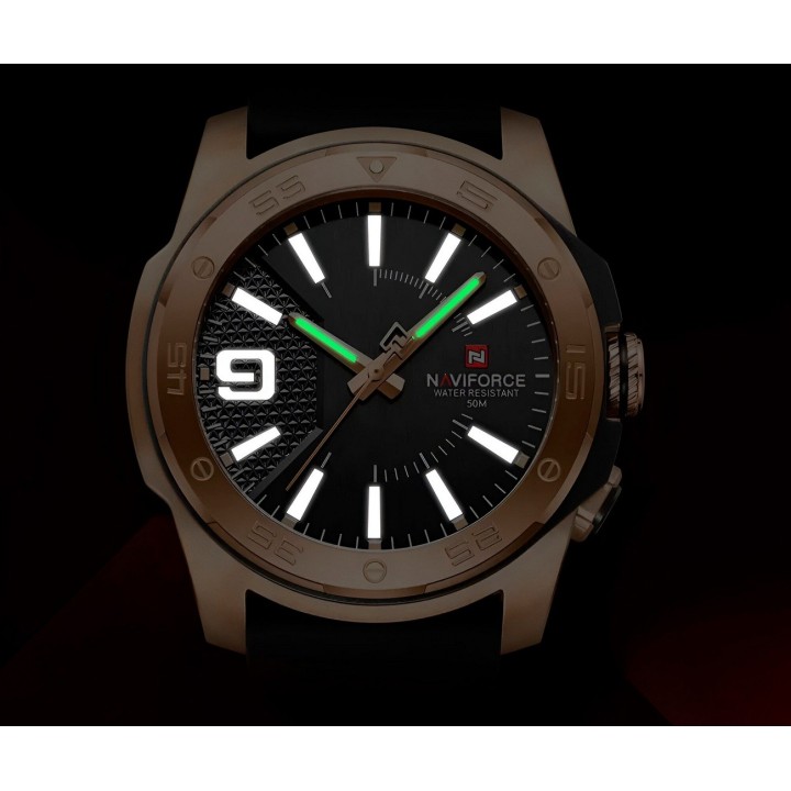 Reloj Naviforce Deportivo Nf7112 Goma Hombre Led + Estuche