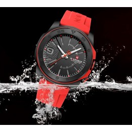 Reloj Naviforce Deportivo Nf7112 Goma Hombre Led + Estuche