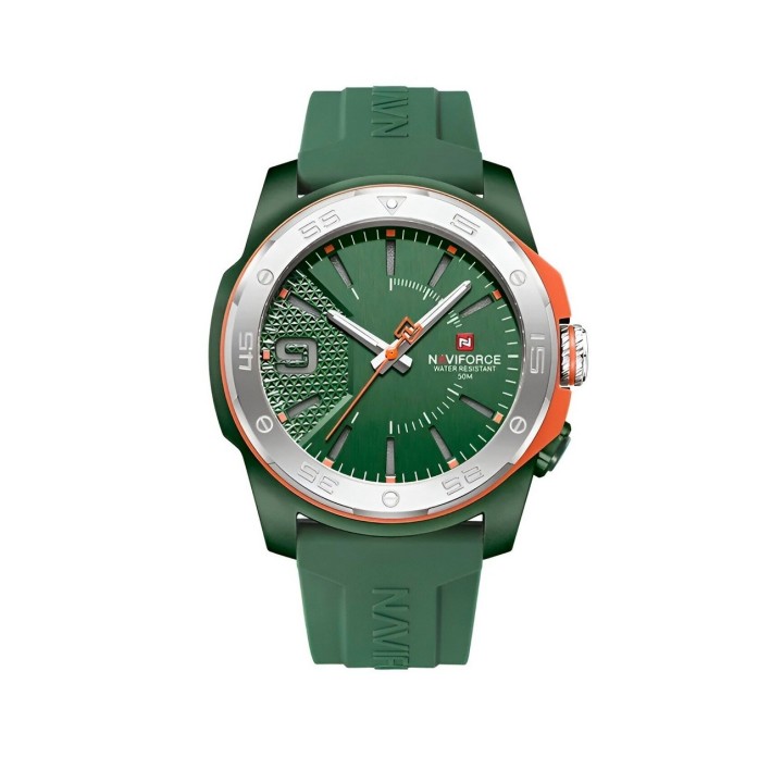 Reloj Naviforce Deportivo Nf7112 Goma Hombre Led + Estuche