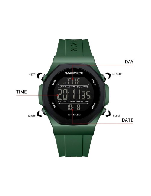 Reloj Naviforce Deportivo Nf7117 Digital Hombre + Estuche