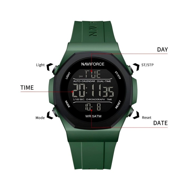 Reloj Naviforce Deportivo Nf7117 Digital Hombre + Estuche