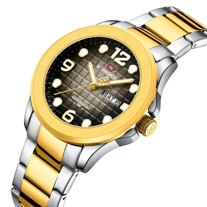 Reloj Naviforce Casual Nf9244 Acero Hombre + Estuche