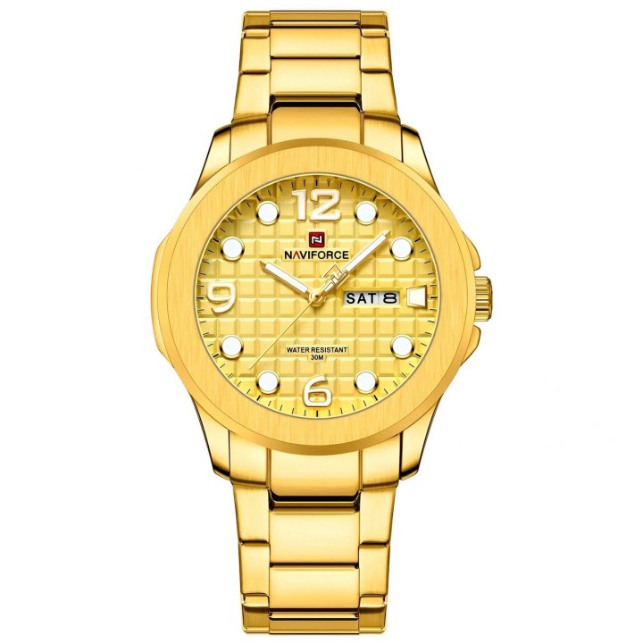 Reloj Naviforce Casual Nf9244 Acero Hombre + Estuche