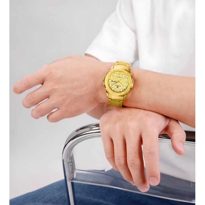 Reloj Naviforce Casual Nf9244 Acero Hombre + Estuche