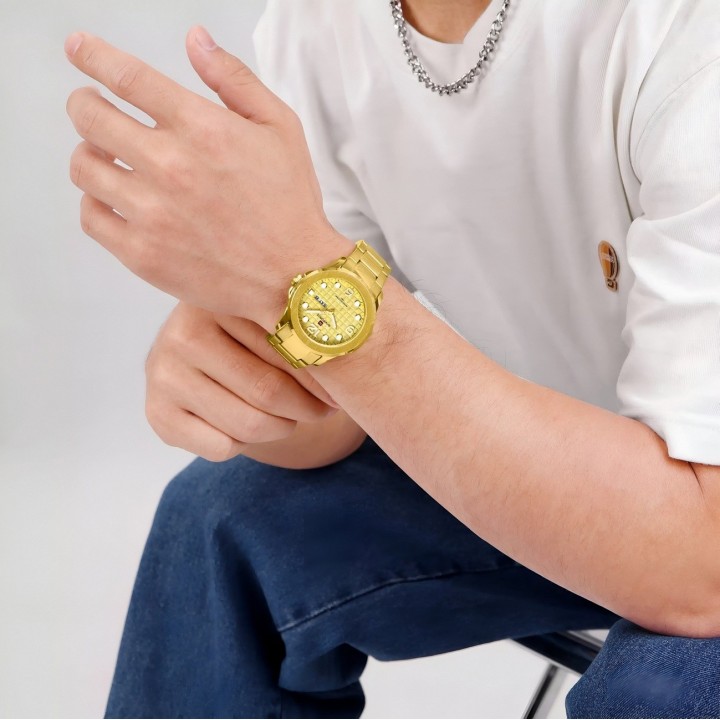 Reloj Naviforce Casual Nf9244 Acero Hombre + Estuche