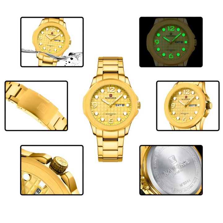 Reloj Naviforce Casual Nf9244 Acero Hombre + Estuche