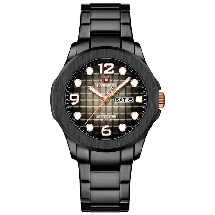 Reloj Naviforce Casual Nf9244 Acero Hombre + Estuche