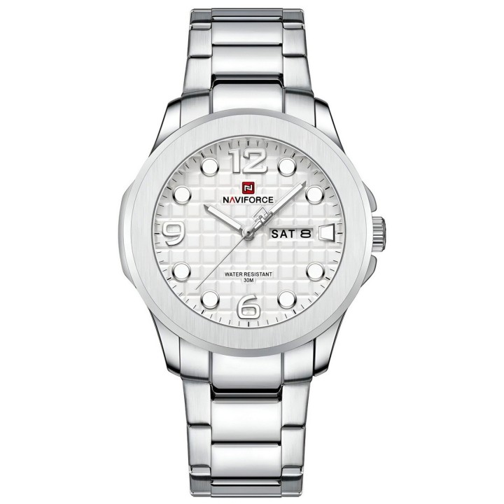 Reloj Naviforce Casual Nf9244 Acero Hombre + Estuche