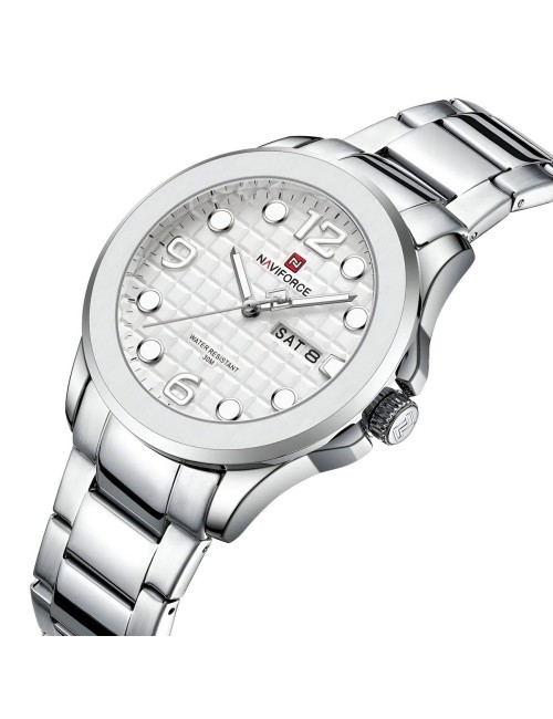 Reloj Naviforce Casual Nf9244 Acero Hombre + Estuche
