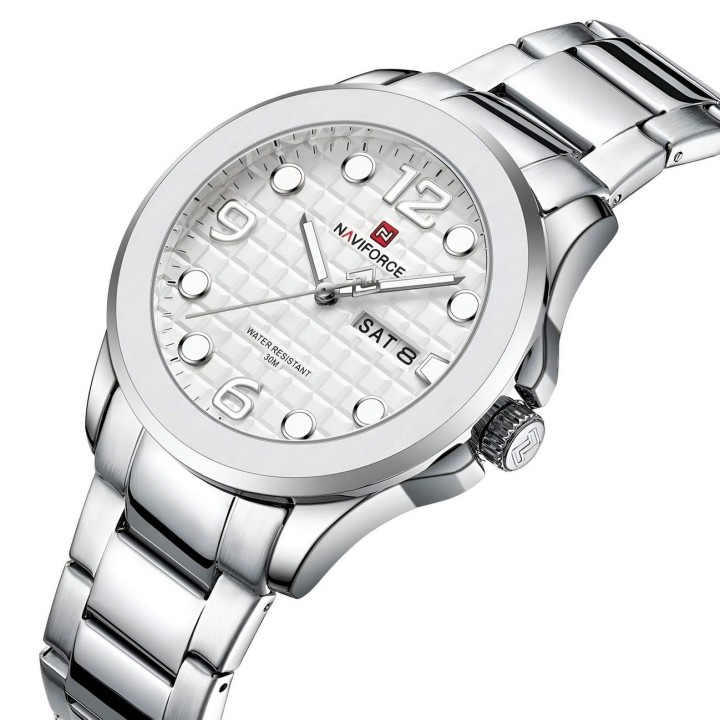 Reloj Naviforce Casual Nf9244 Acero Hombre + Estuche