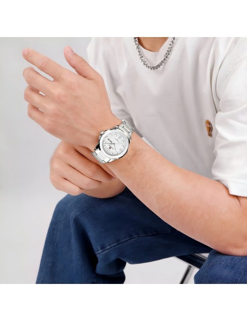 Reloj Naviforce Casual Nf9244 Acero Hombre + Estuche