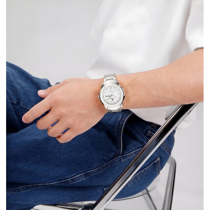 Reloj Naviforce Casual Nf9244 Acero Hombre + Estuche