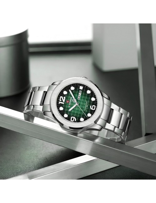 Reloj Naviforce Casual Nf9244 Acero Hombre + Estuche