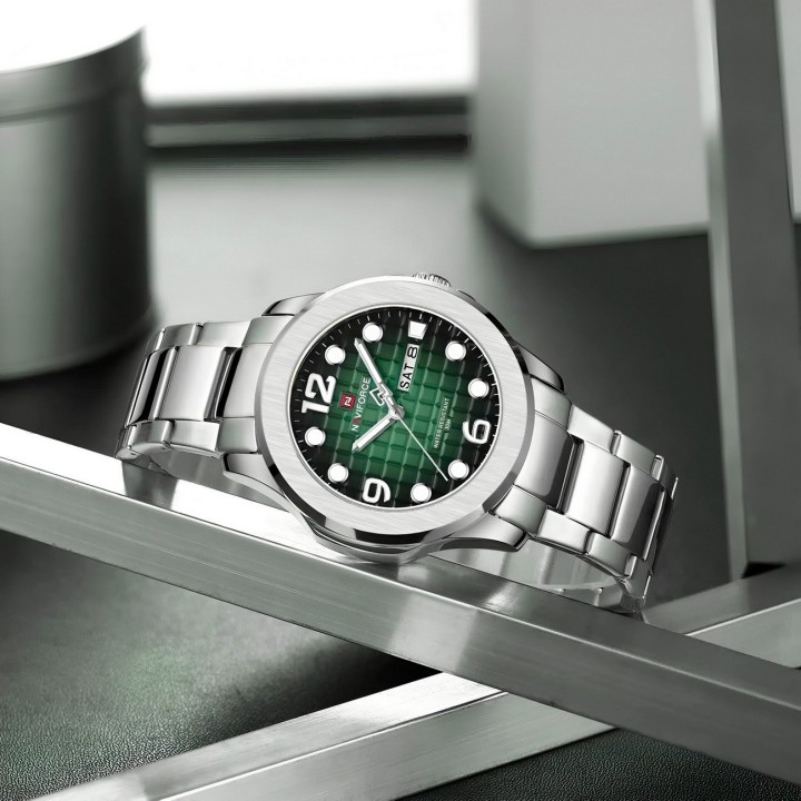 Reloj Naviforce Casual Nf9244 Acero Hombre + Estuche