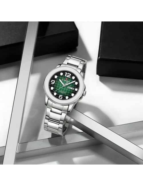 Reloj Naviforce Casual Nf9244 Acero Hombre + Estuche