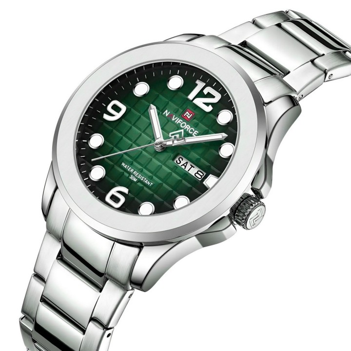 Reloj Naviforce Casual Nf9244 Acero Hombre + Estuche
