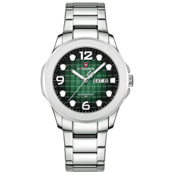 Reloj Naviforce Casual Nf9244 Acero Hombre + Estuche