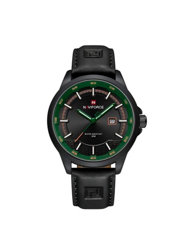 Reloj Naviforce Casual Nf9248l Cuero Hombre + Estuche